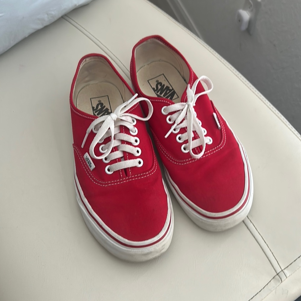 Red Vans men’s size 8